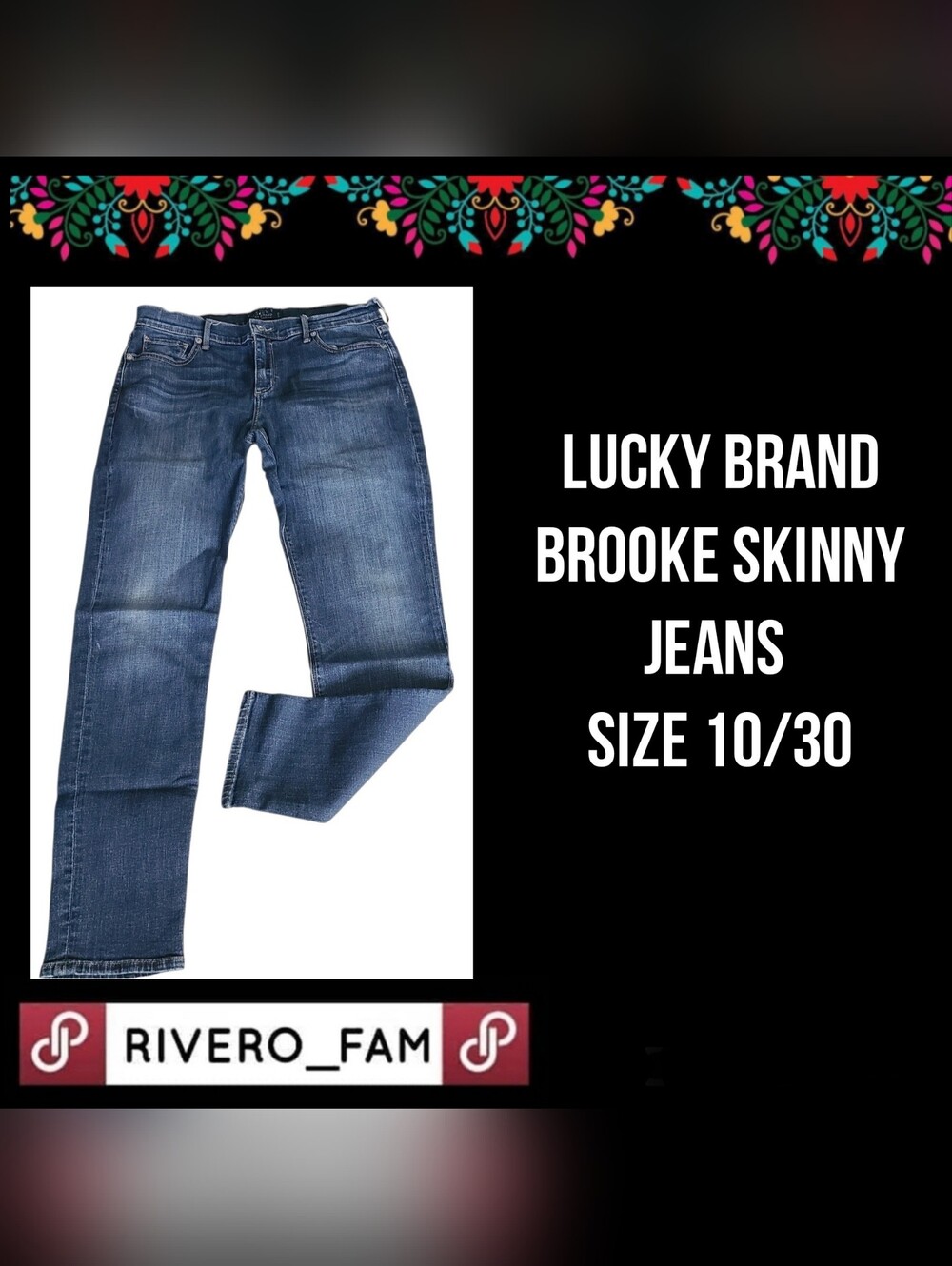 LUCKY BRAND | BROOKE SKINNY JEANS | SIZE 10/30